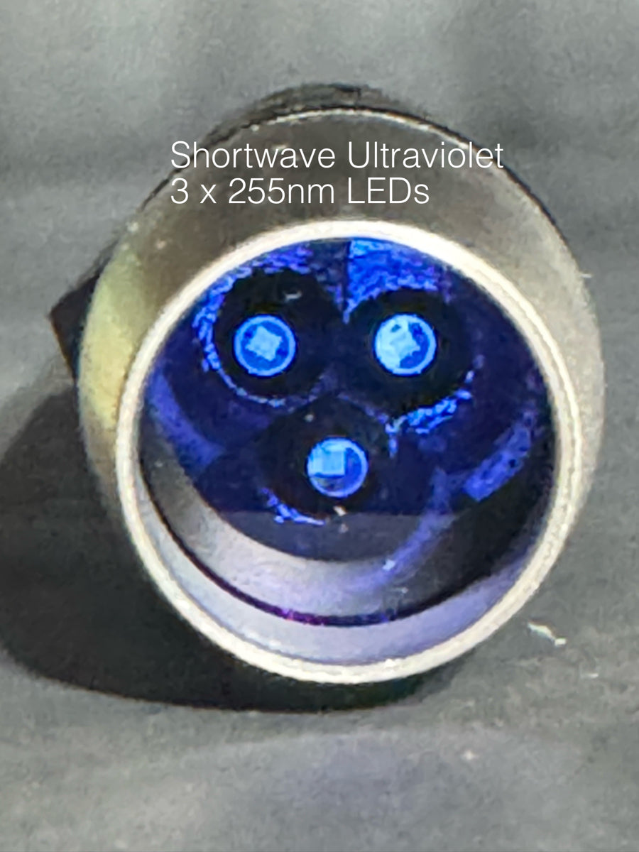 M12 Shortwave - Longwave UVC - UVA 255nm 365nm Ultraviolet Flashlight